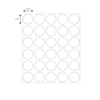 Nevs 3/4" Color Coding Dots White - Sheet Form DOT-34M White